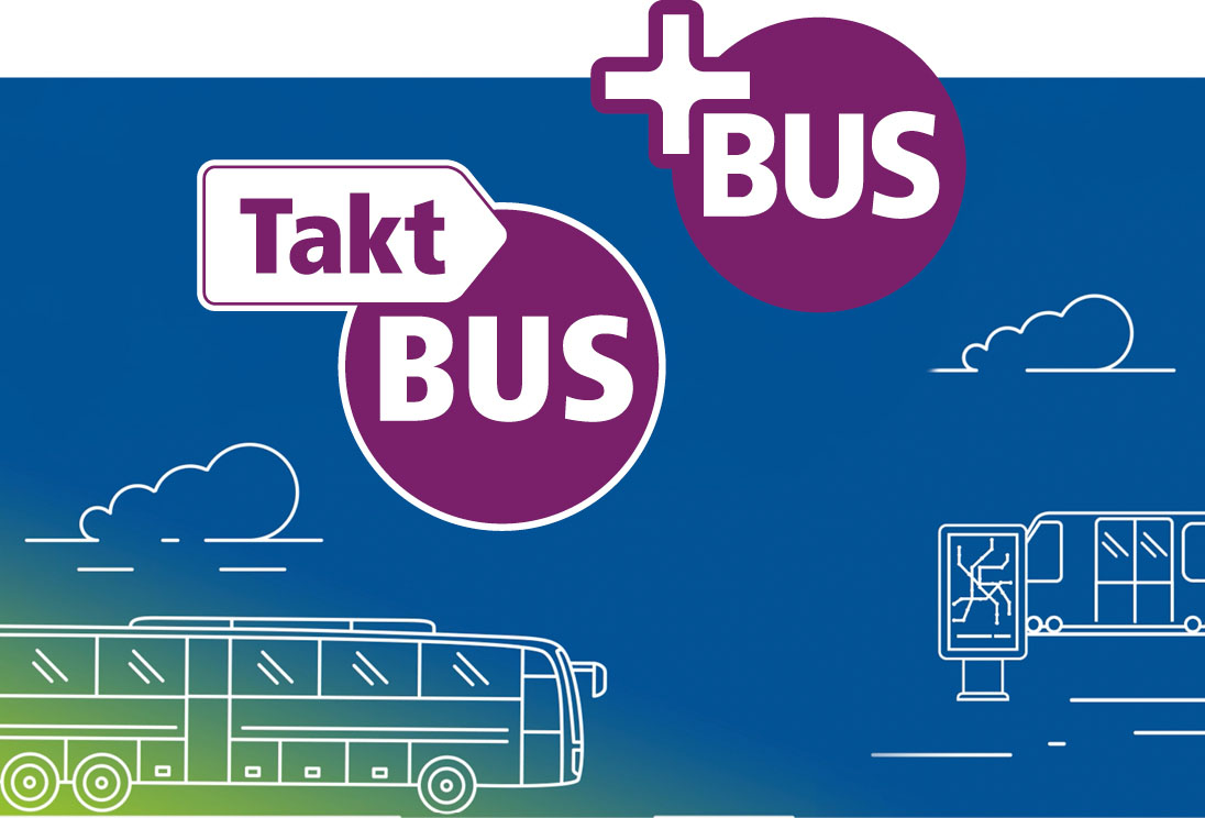 Grafik mit Plus- und Takt Bus